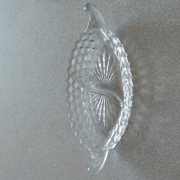 Fostoria American divided dish - Picture 1 of 3